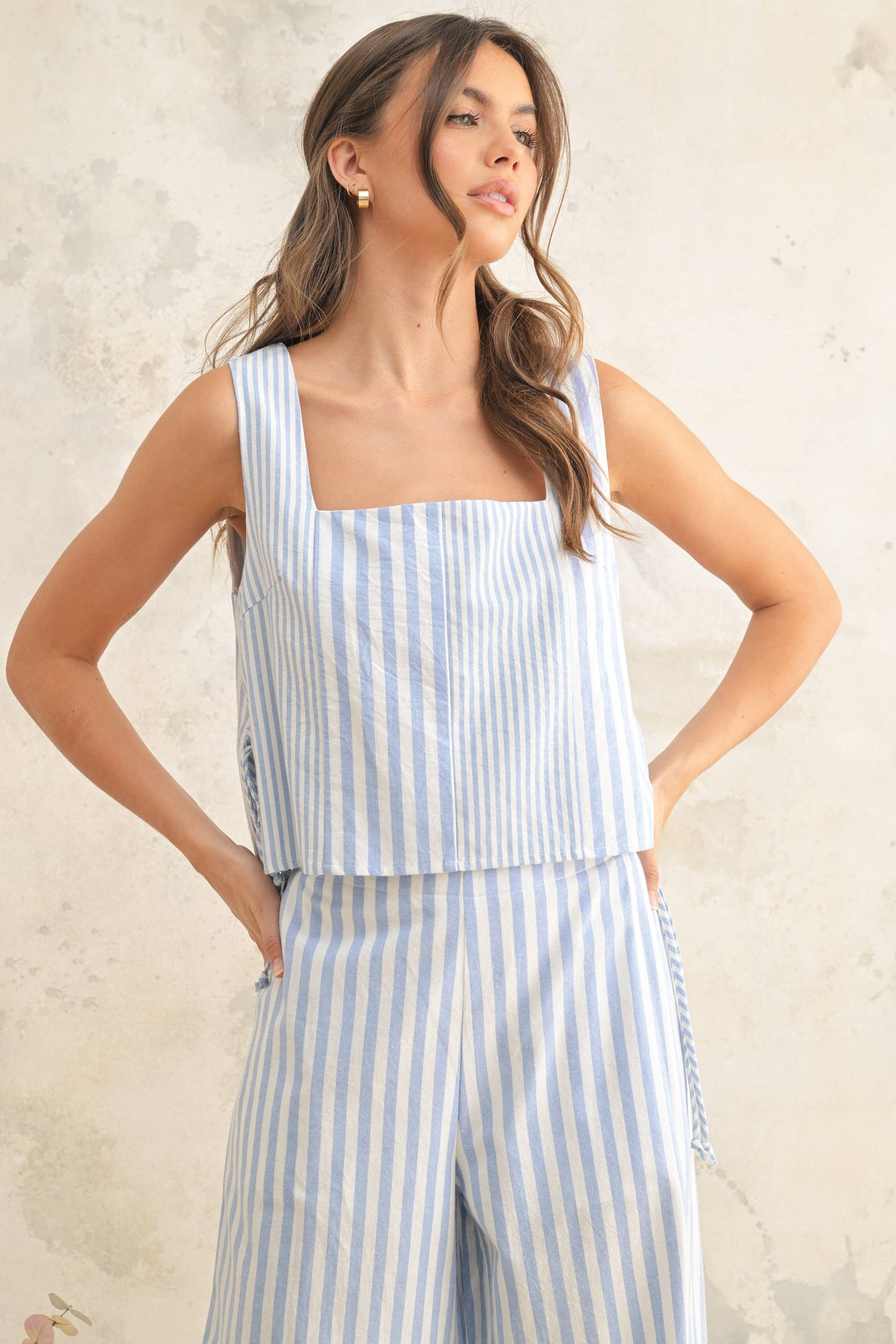 Mixed Stripe Pattern Top