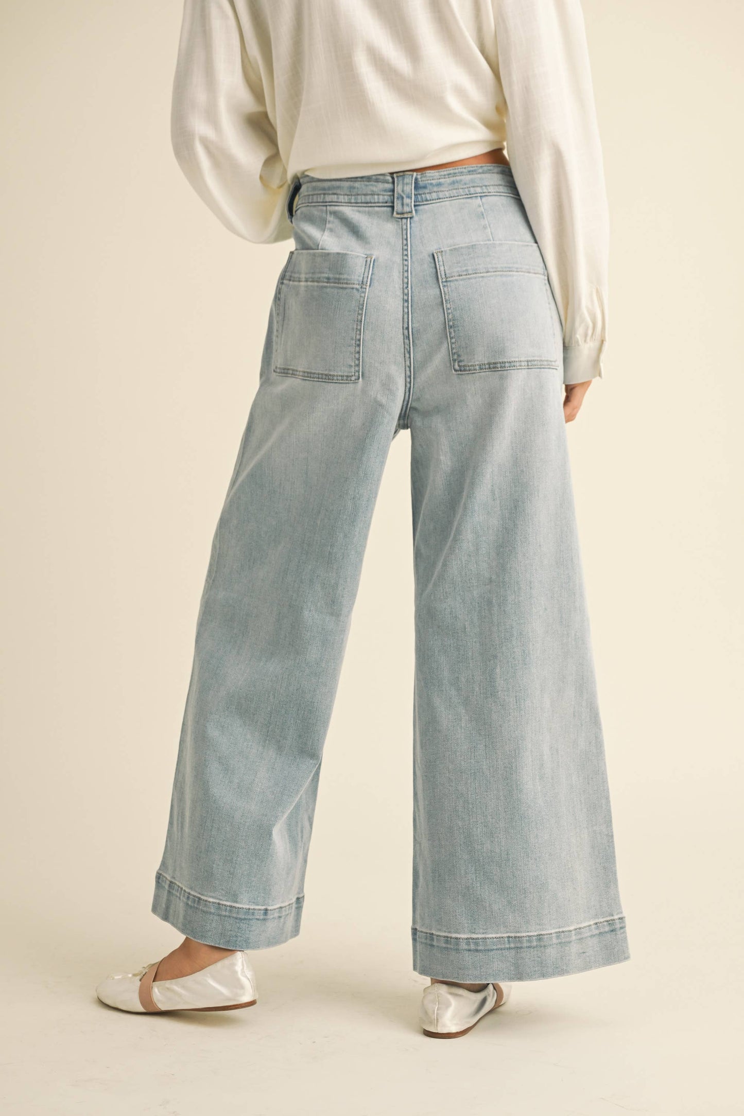 Front Tie Pants Denim