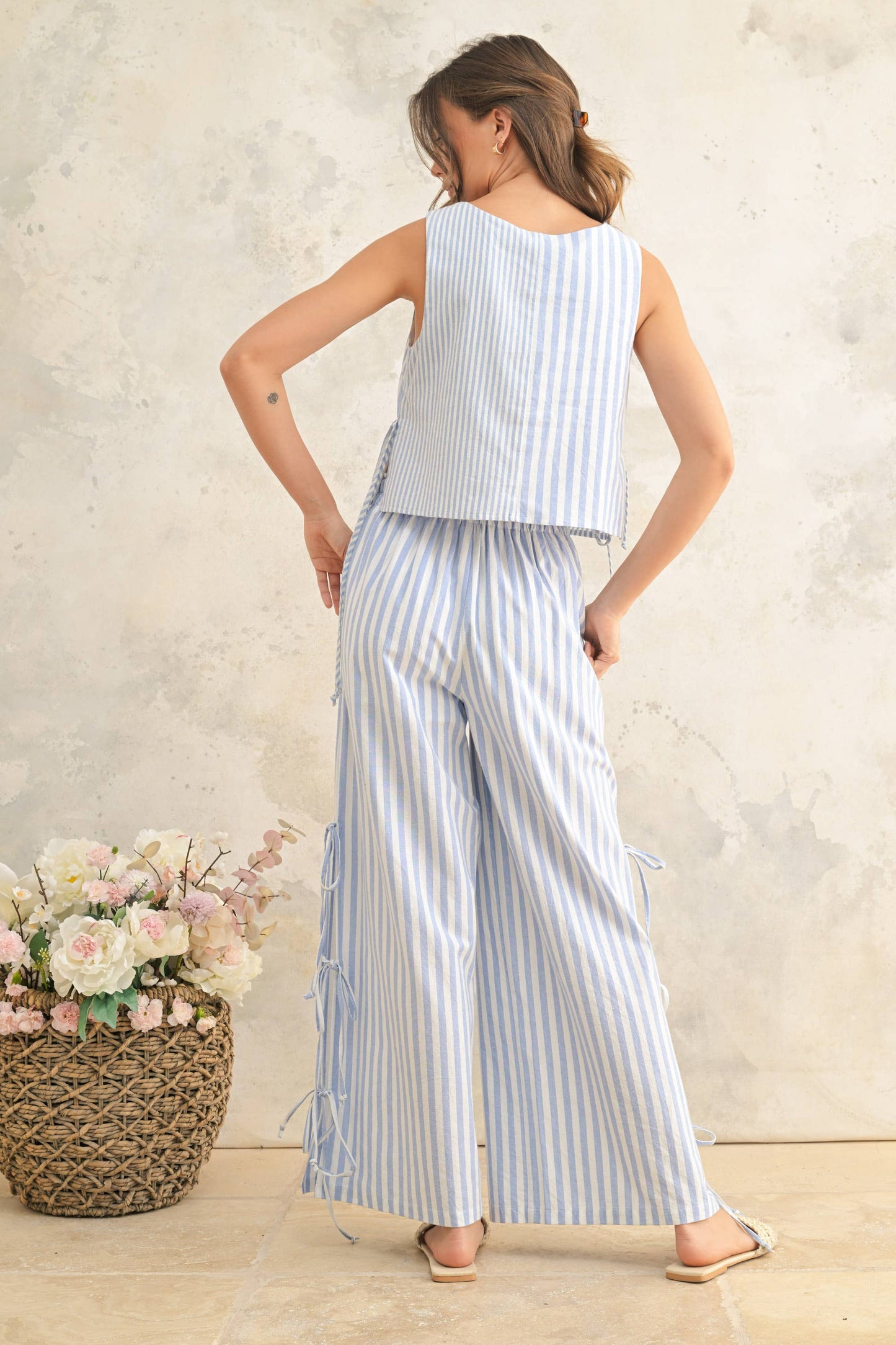 Mixed Stripe Pattern Top