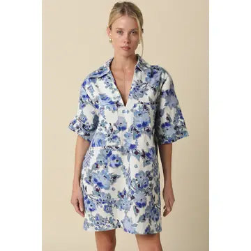Floral Collared Dress
