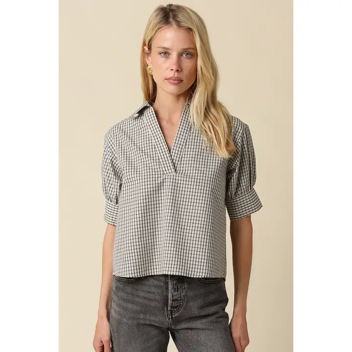 Gingham Blouse