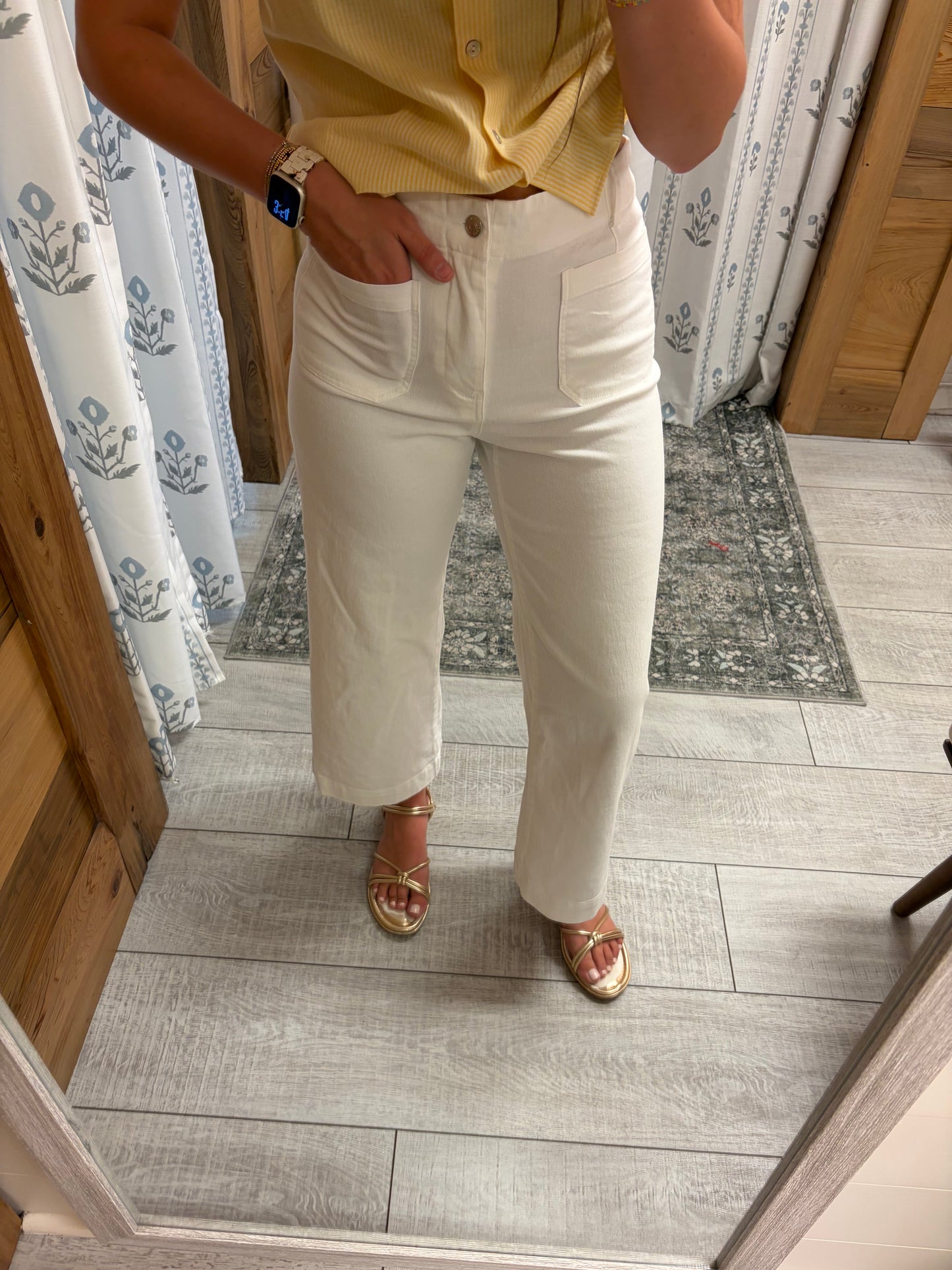 Front Pocket Wide Leg Pants