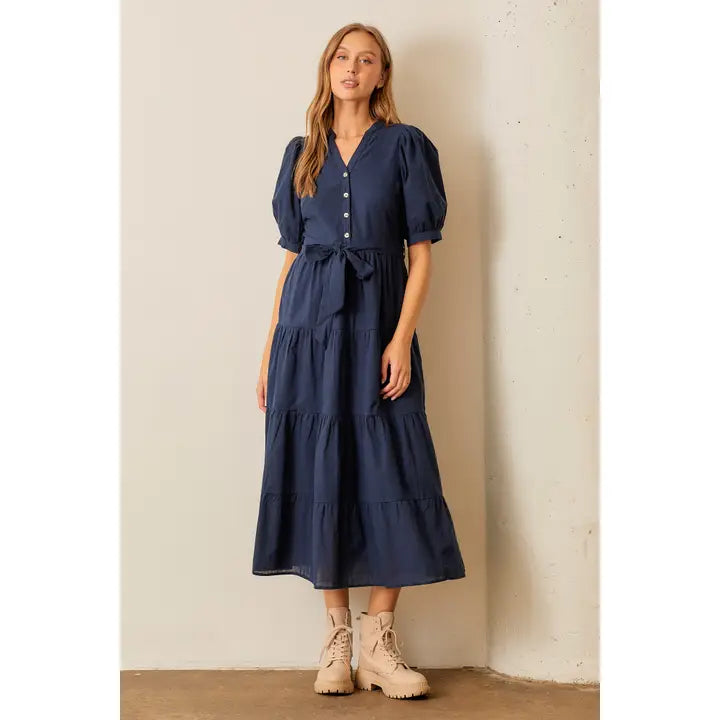 PLUS NAVY DRESS