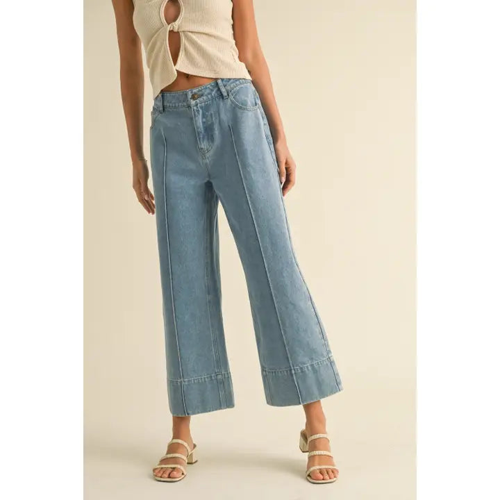 Wide Denim Pants