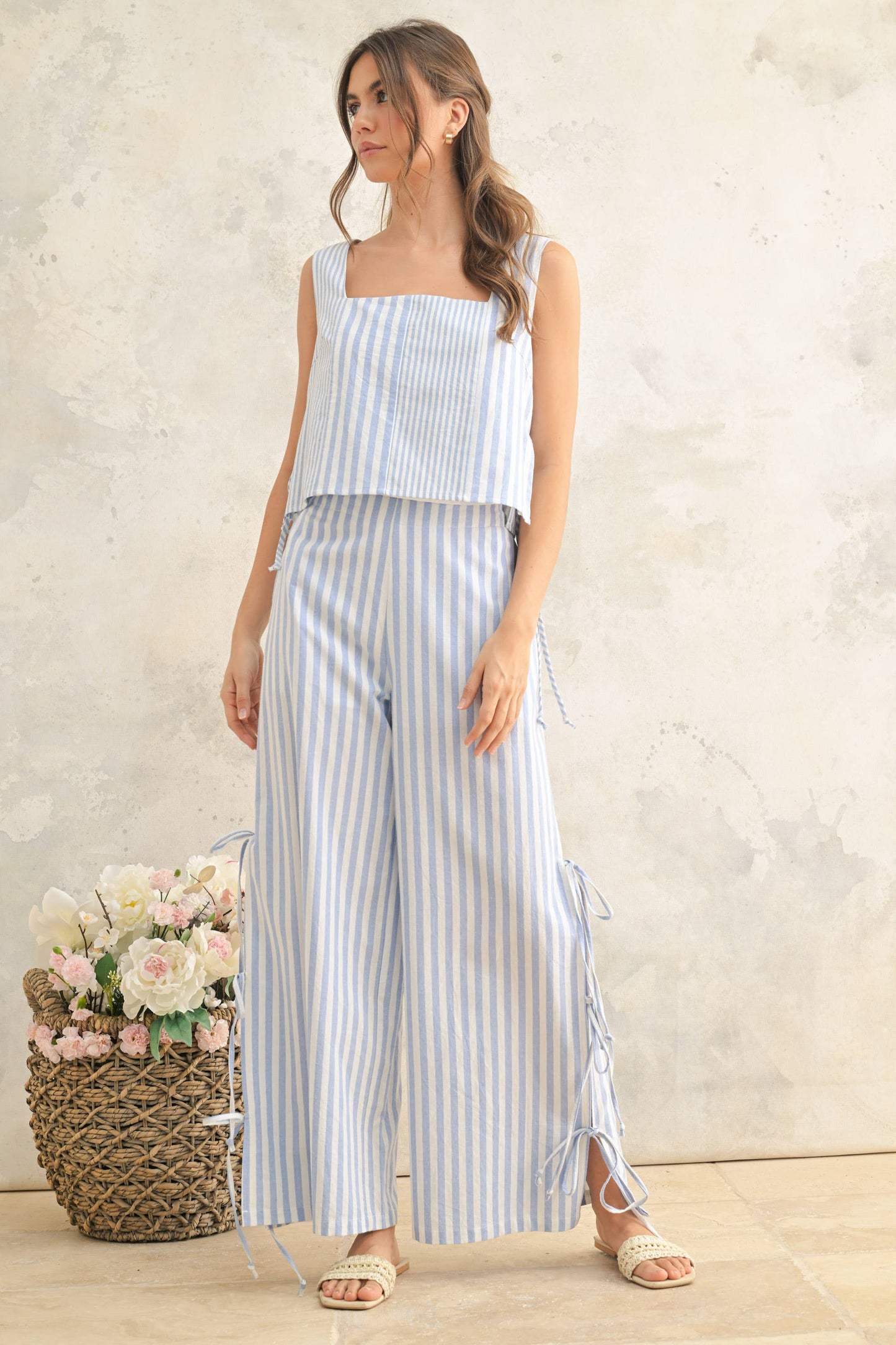 Mixed Stripe Pattern Top