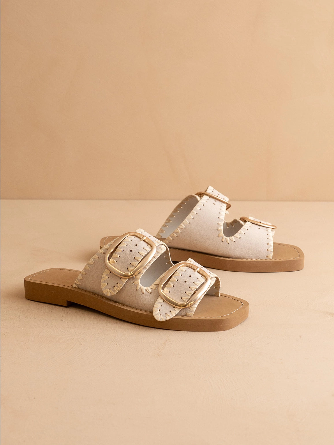 The Gabby Double Buckle Sandal
