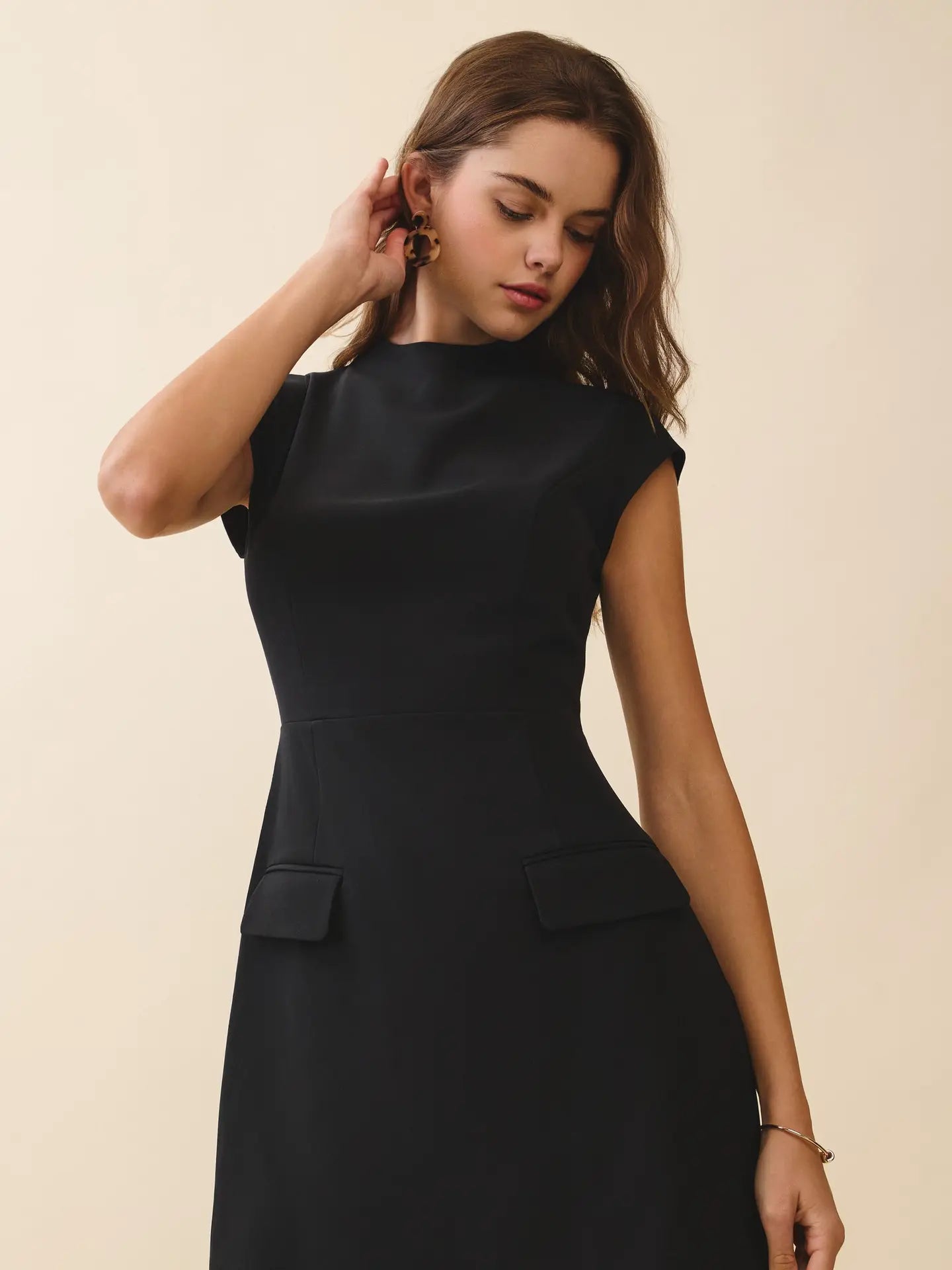 Mock Neck Dress