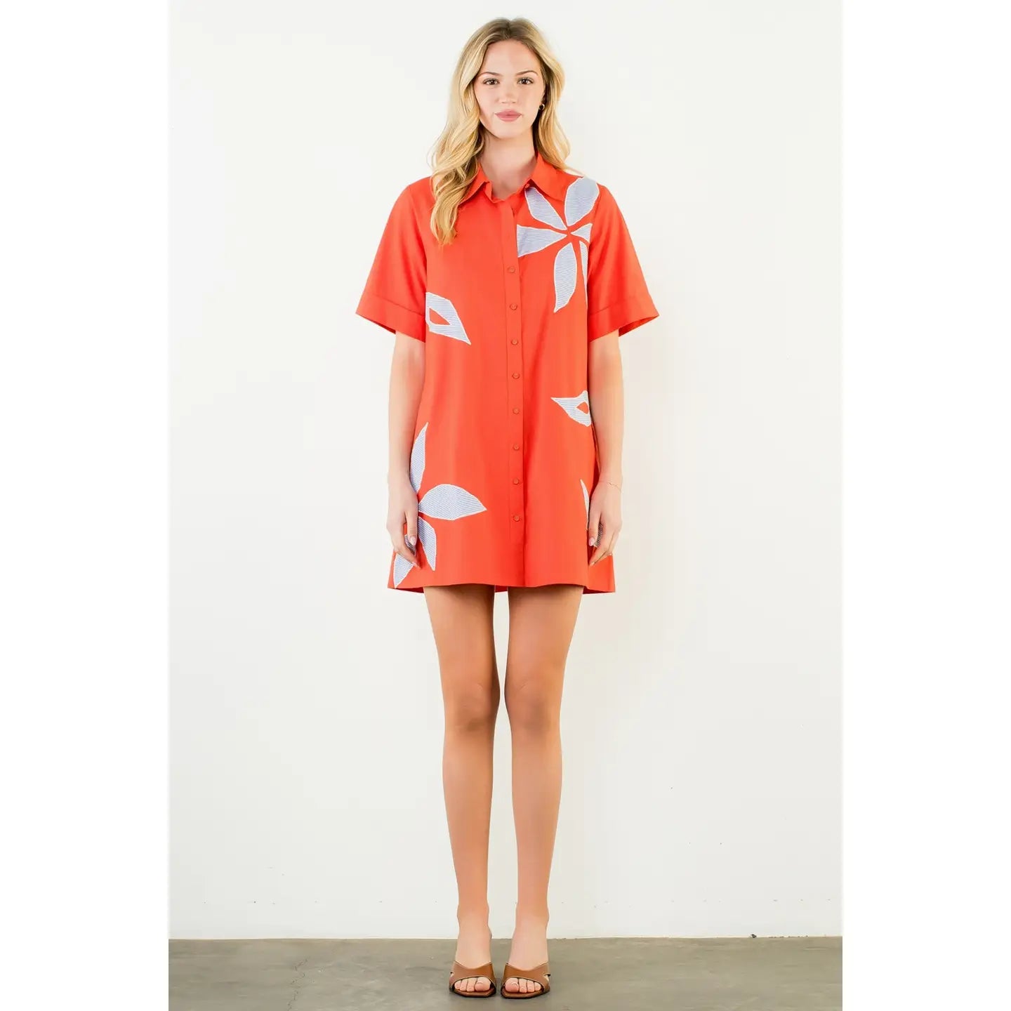 Floral Embroidery Dress