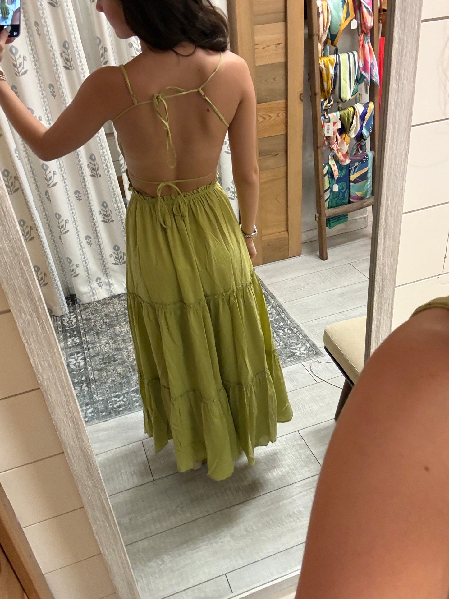 Lime Cut Out Dress