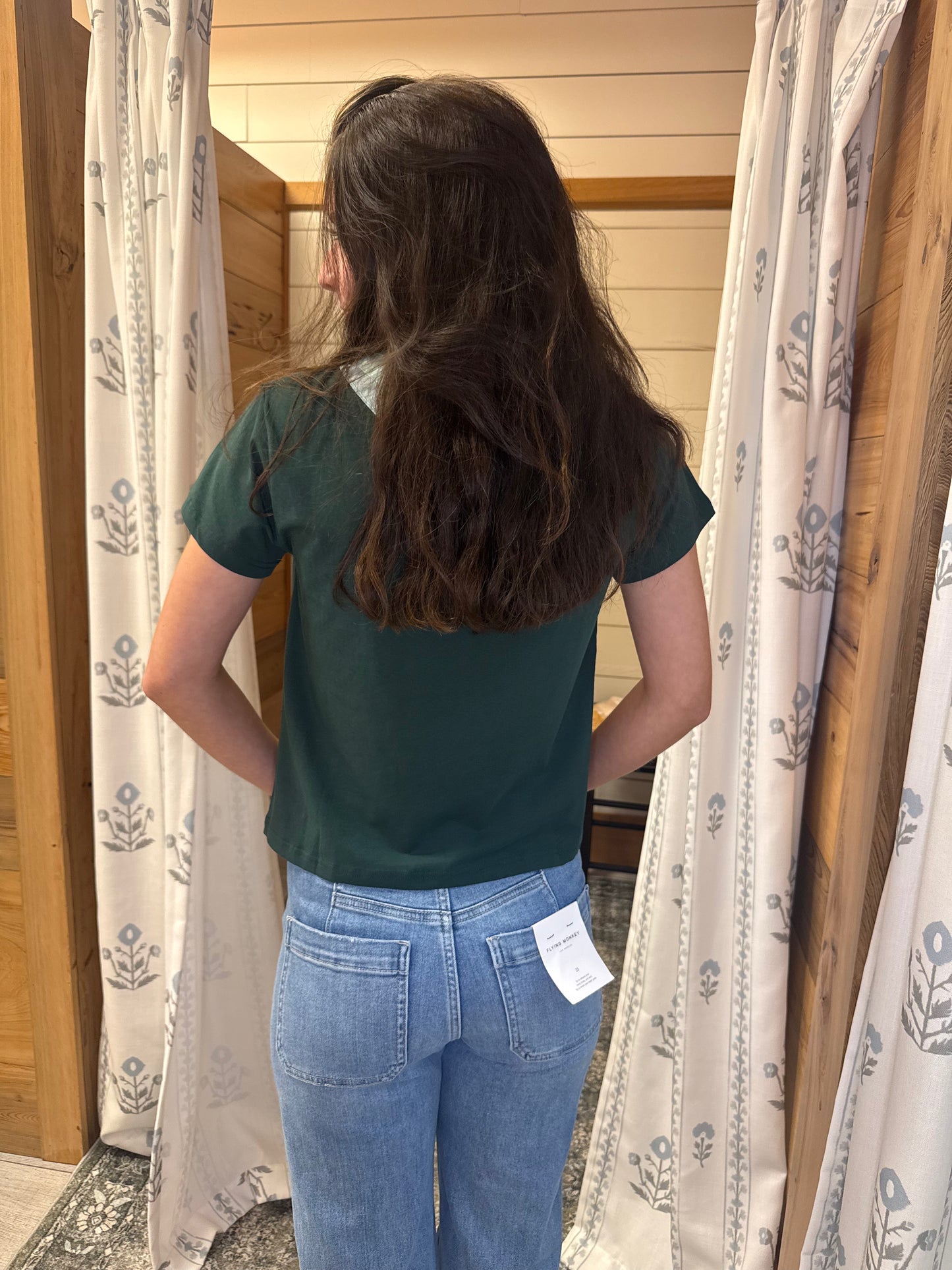 Dark Green Simple Tee