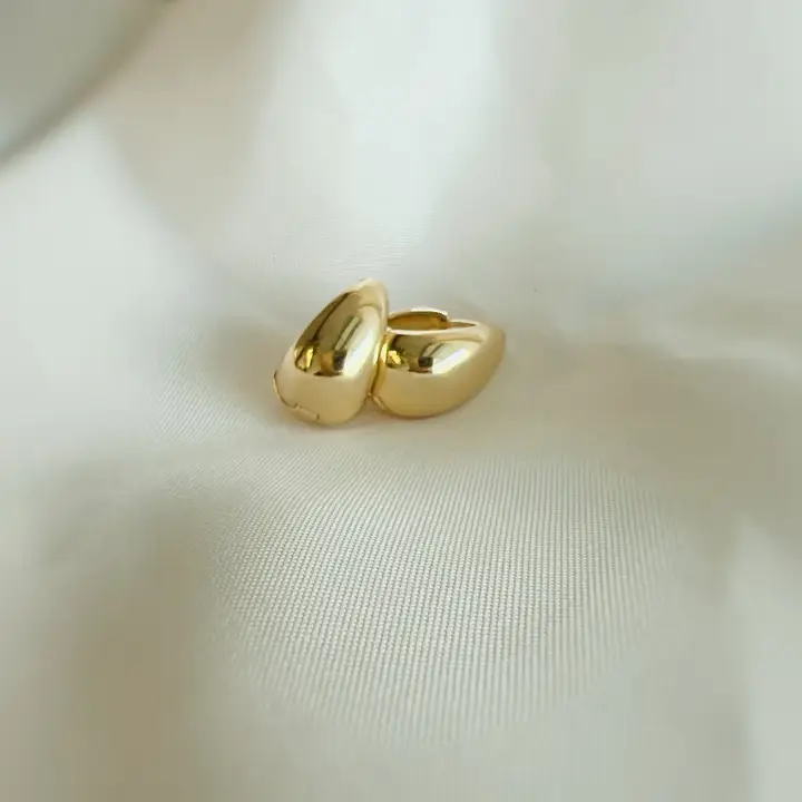 Teardrop Hoops Gold Filled