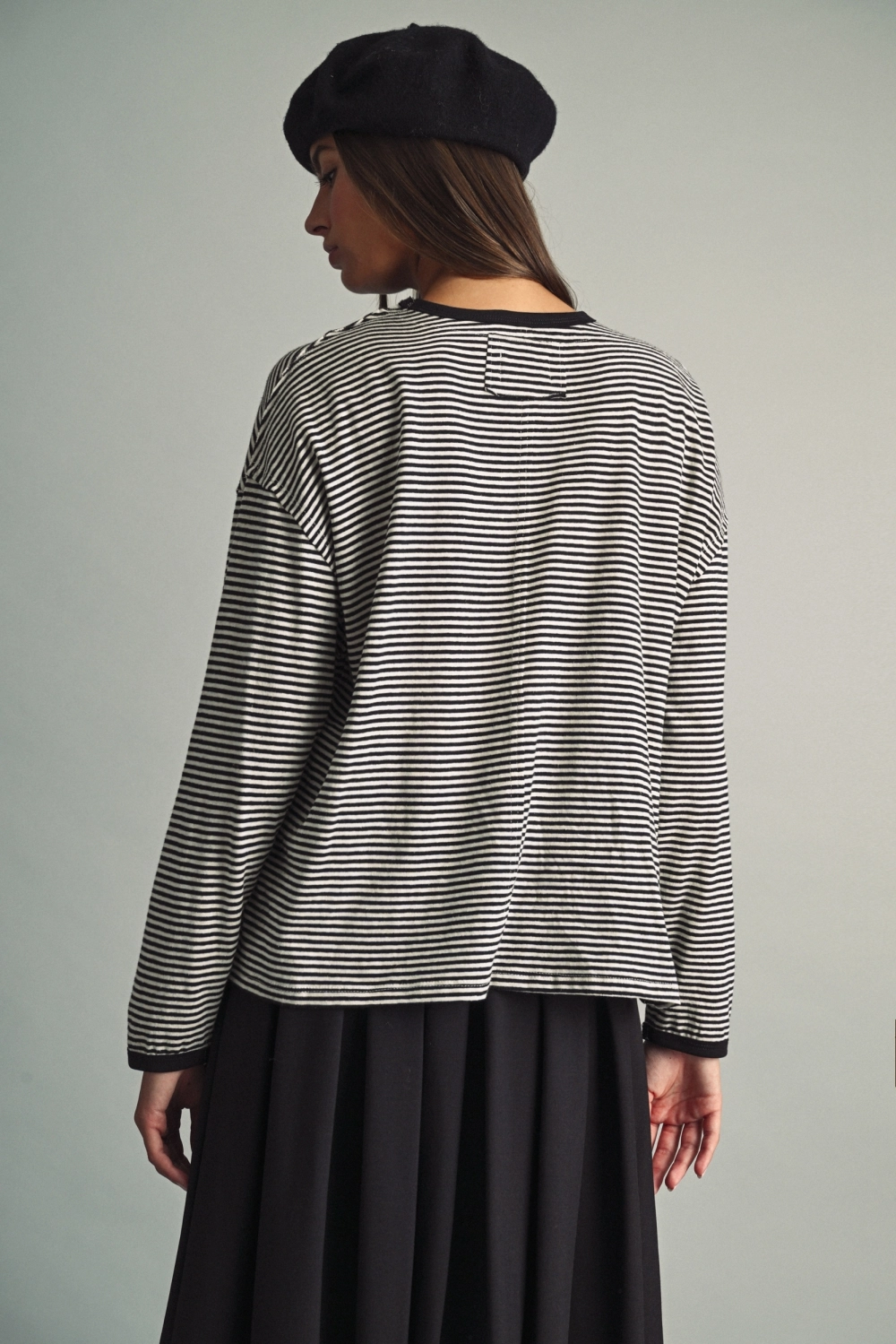 Black Stripe Light Top