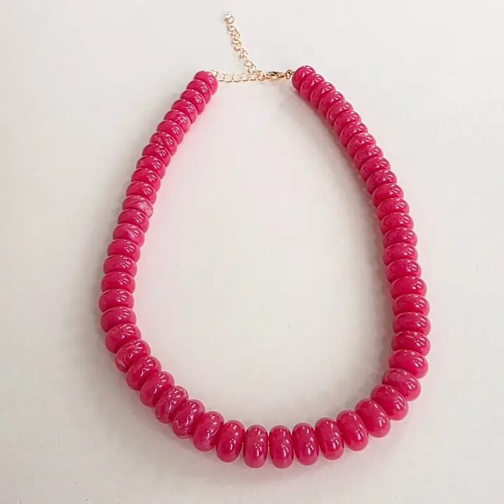 Pink Beaded Necklace