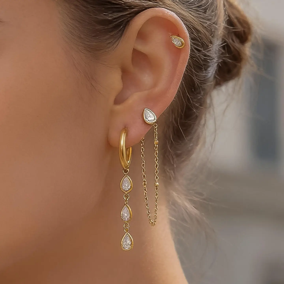 Drop earring set