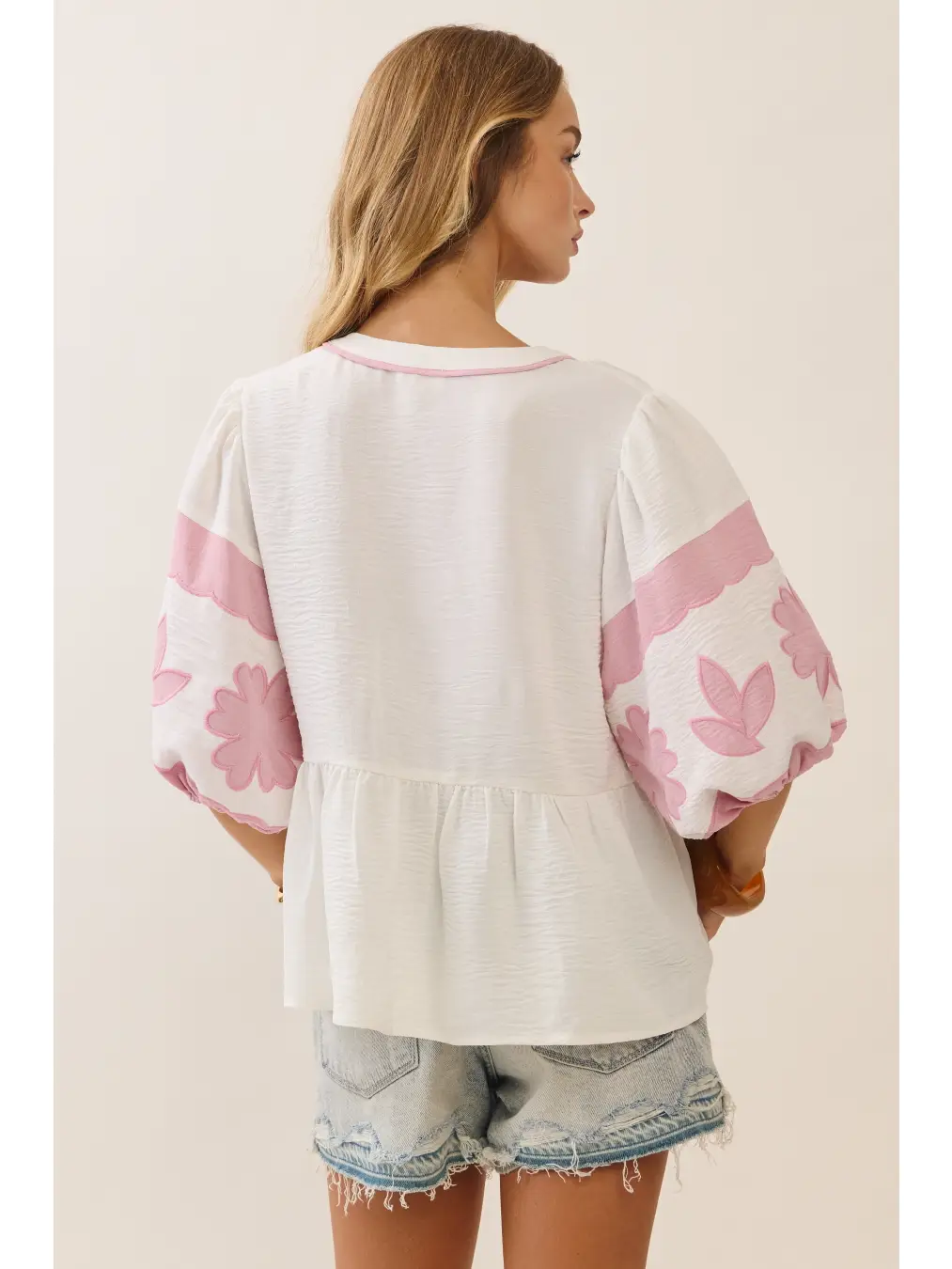 Solid Airflow Peplum Blouse
