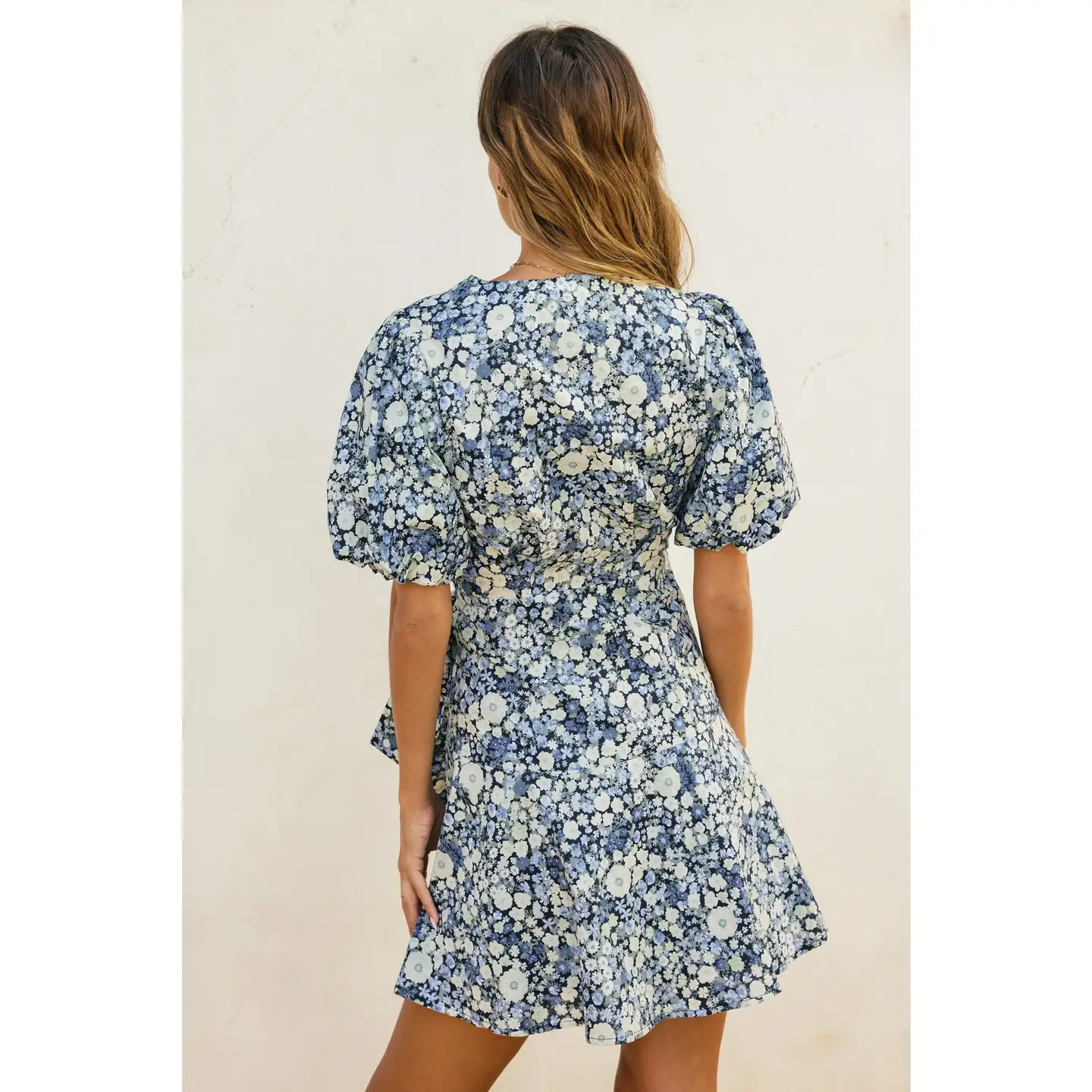 Daisies Mini Wrap Dress