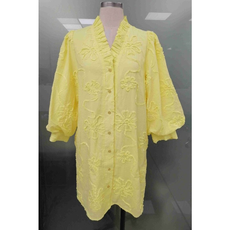 Yellow Floral Dress