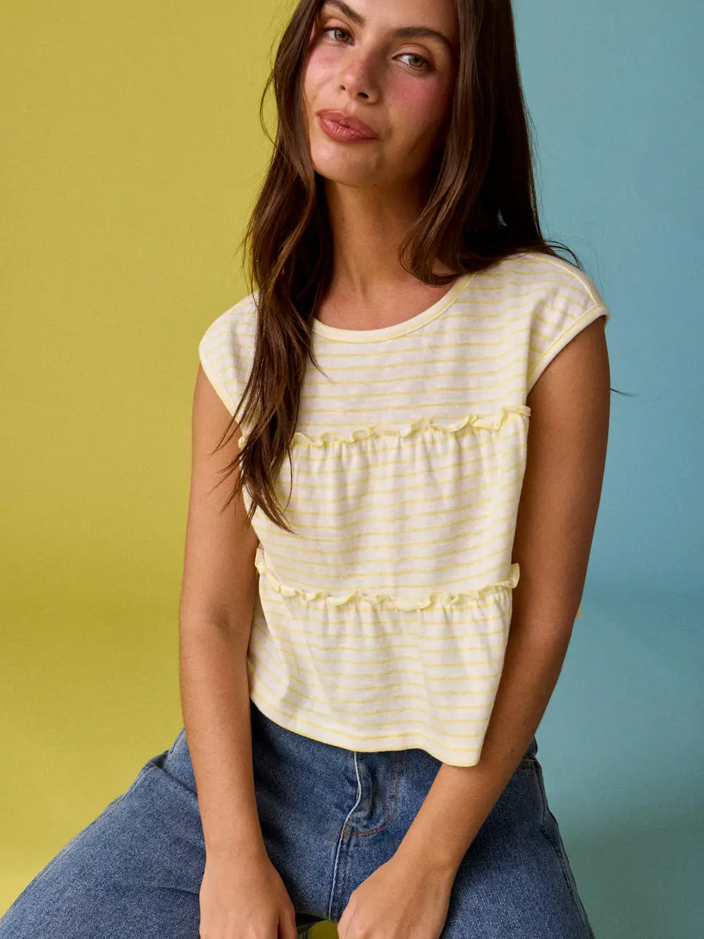 Striped Sleeveless Top