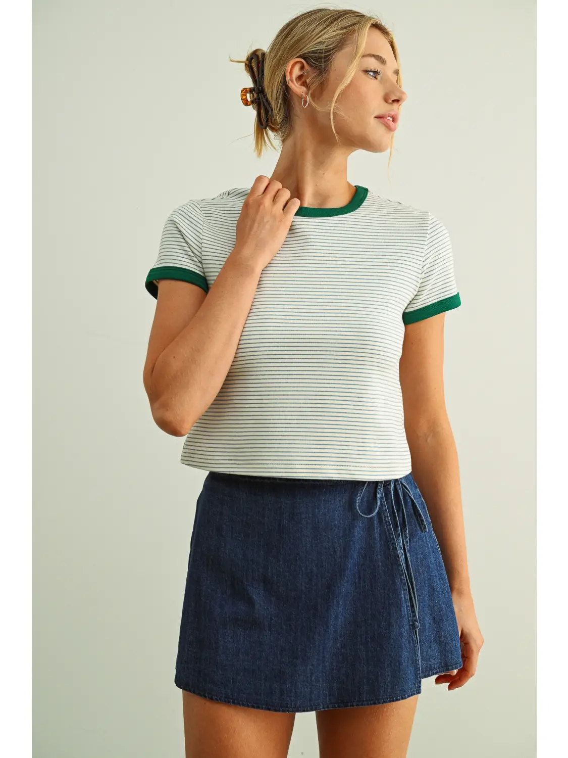 Striped Ringer Top
