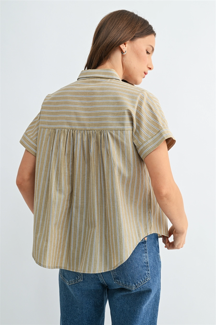 Stripe Dolman Shirt