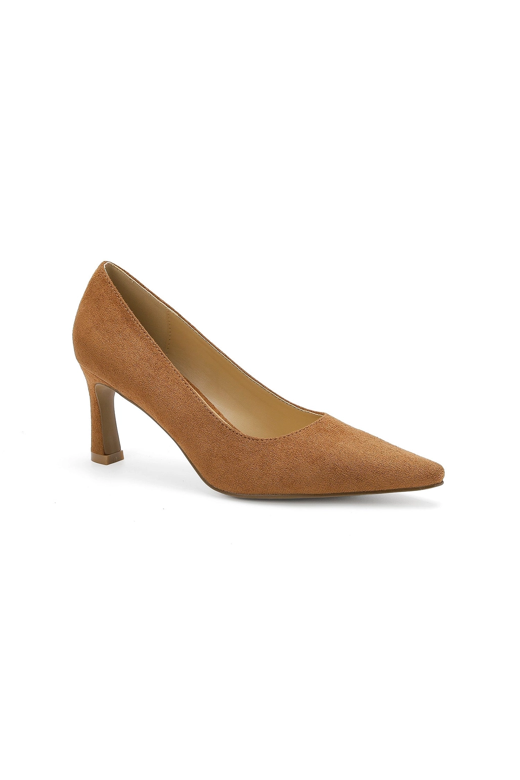 Pointed-Toe Mid-Heel Pumps