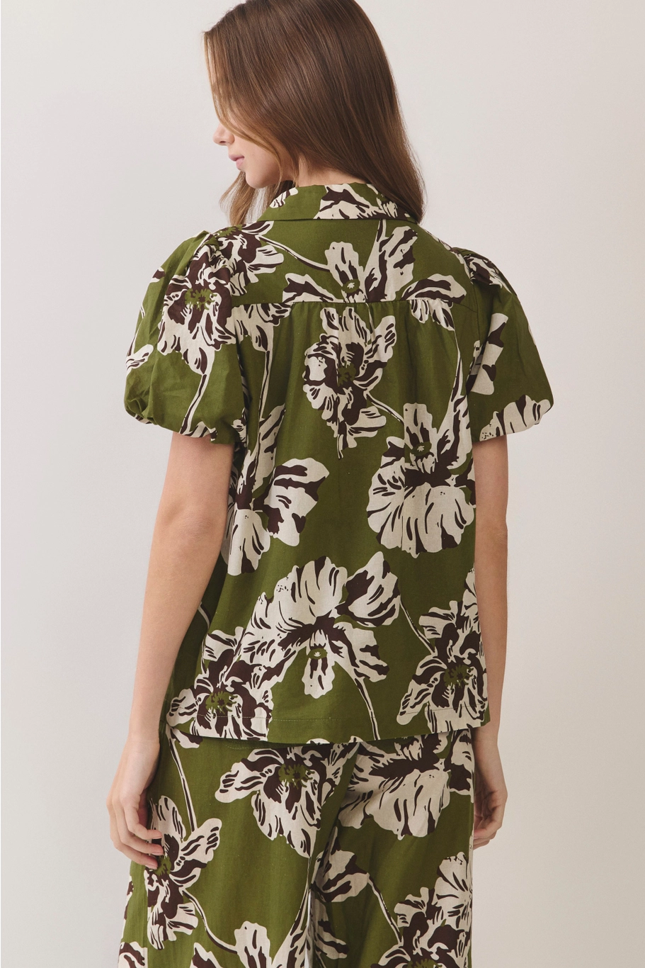 Floral Puff Top