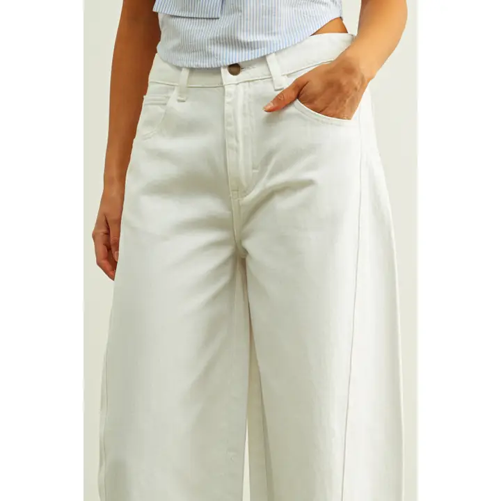 White Cotton Pants