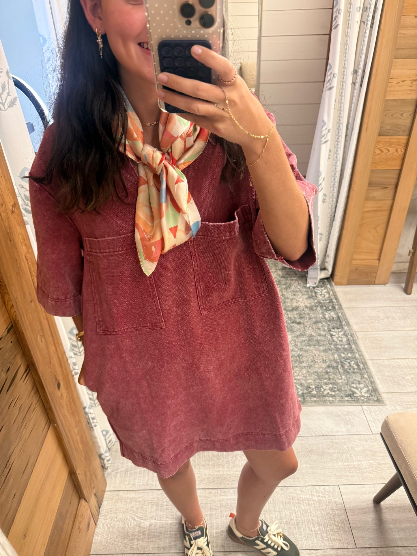 Burgundy Love Dress