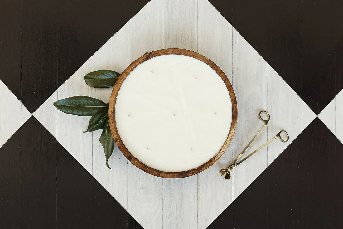 White Tea Round Dough Bowl