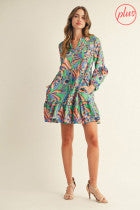 Floral & Leaf Long Sleeve