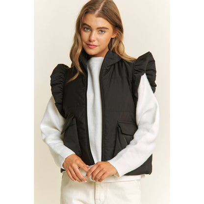 Puff Zip Up Vest Jacket
