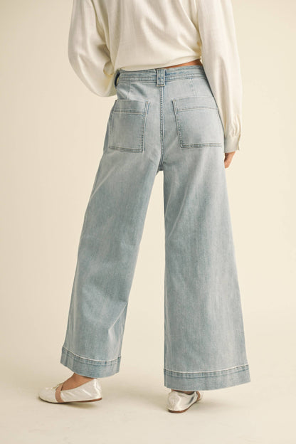 Front Tie Pants Denim
