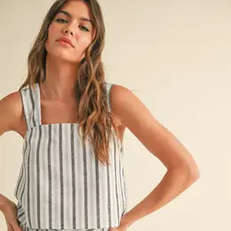 Blue Striped Tank