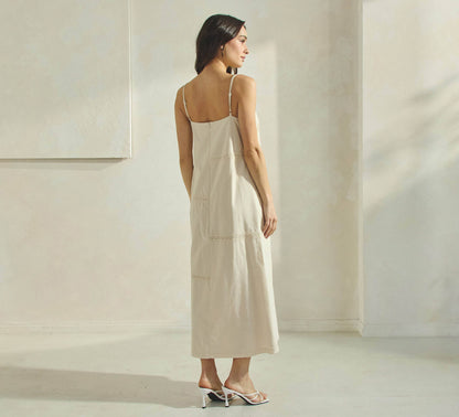 Tropical Embroidered Maxi Dress
