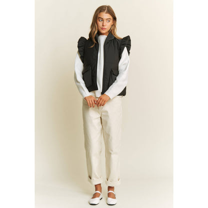 Puff Zip Up Vest Jacket
