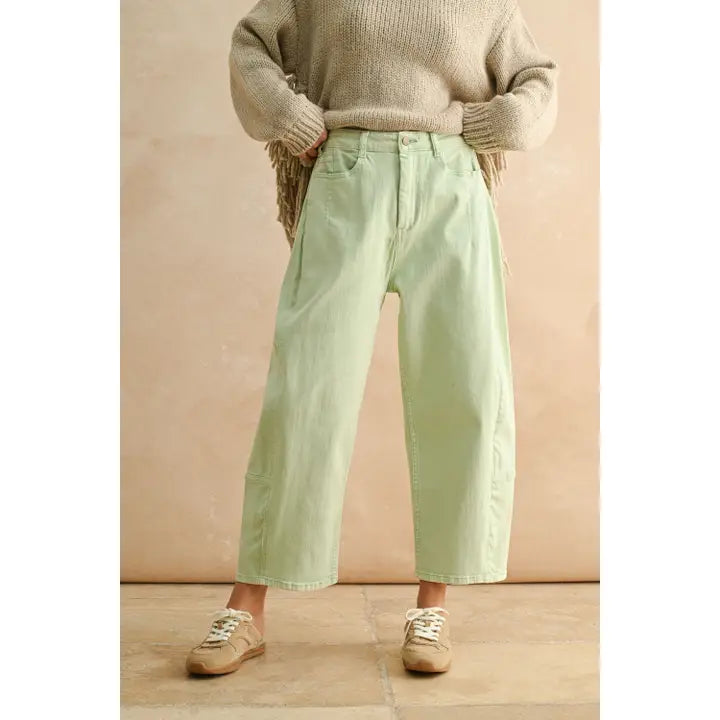 Mint Barrel Pants