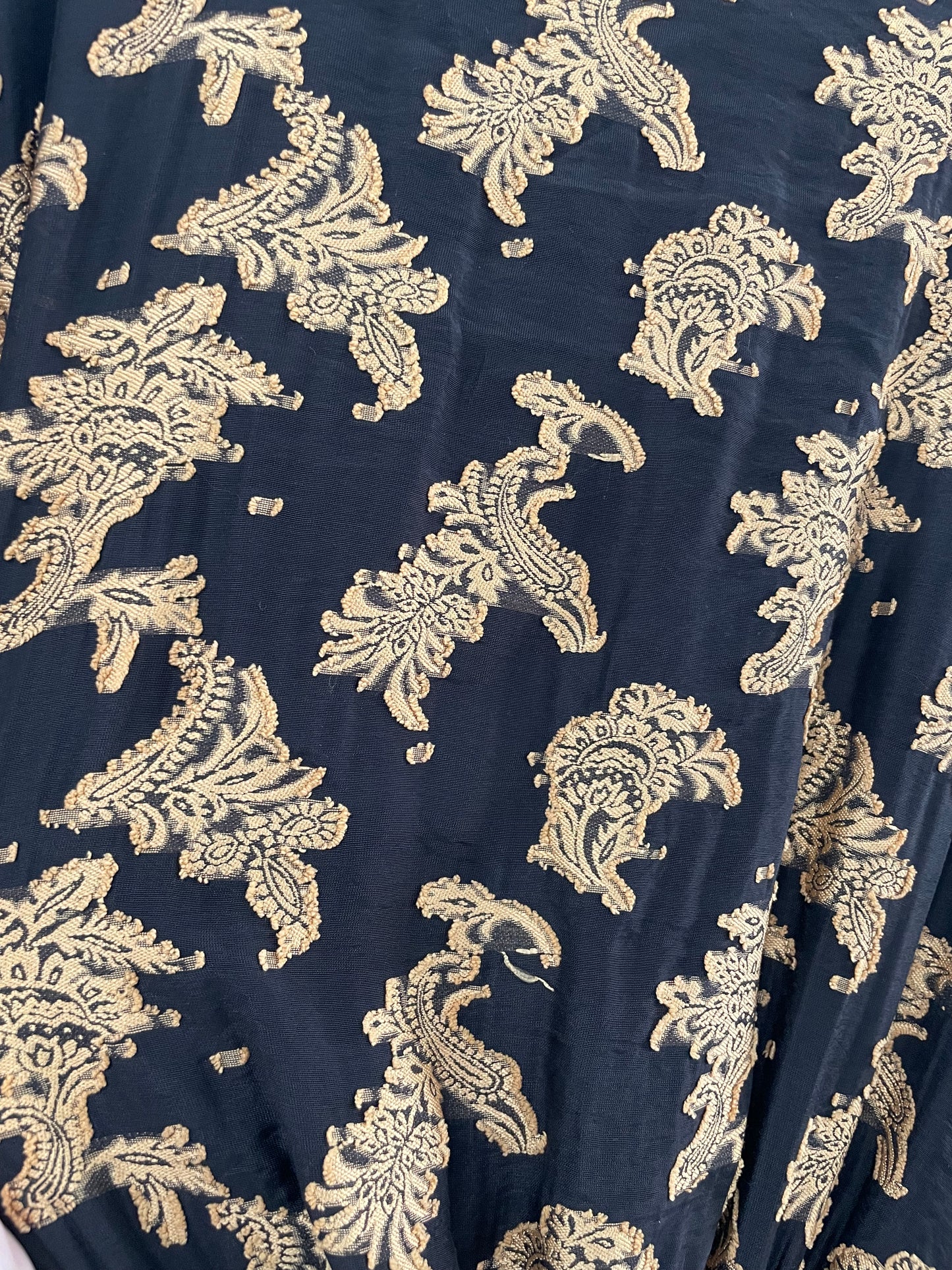 Leesa Black/Gold Medallion Print Dress