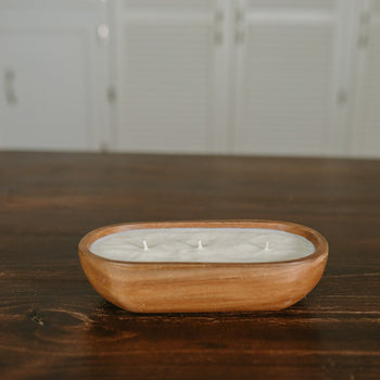 Quail Call Three Wick Dough Bowl