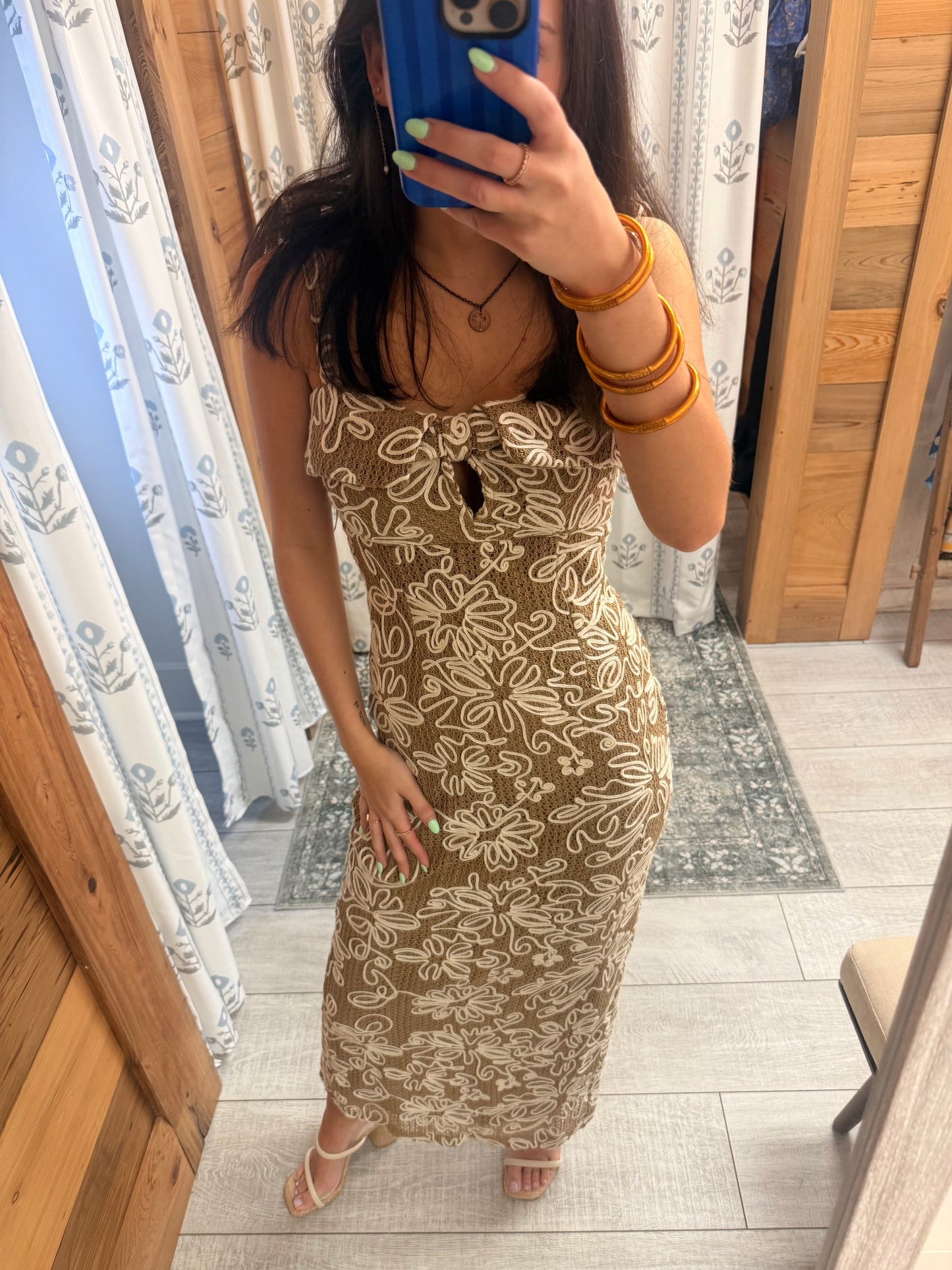 Crochet Embroidered Dress