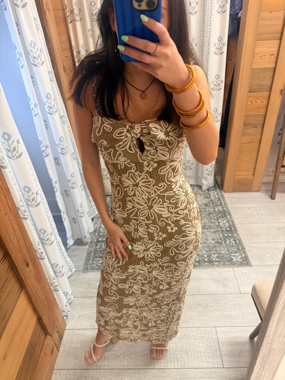 Crochet Embroidered Dress