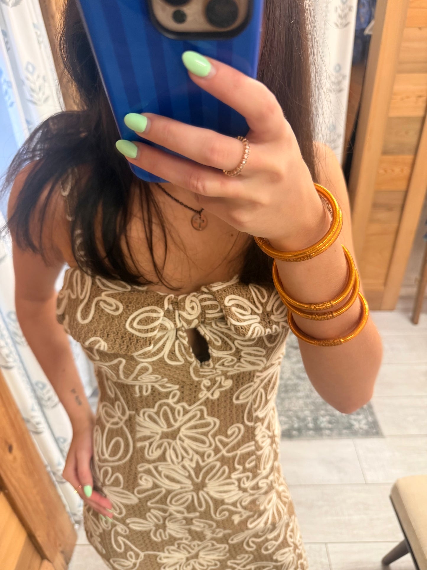Crochet Embroidered Dress