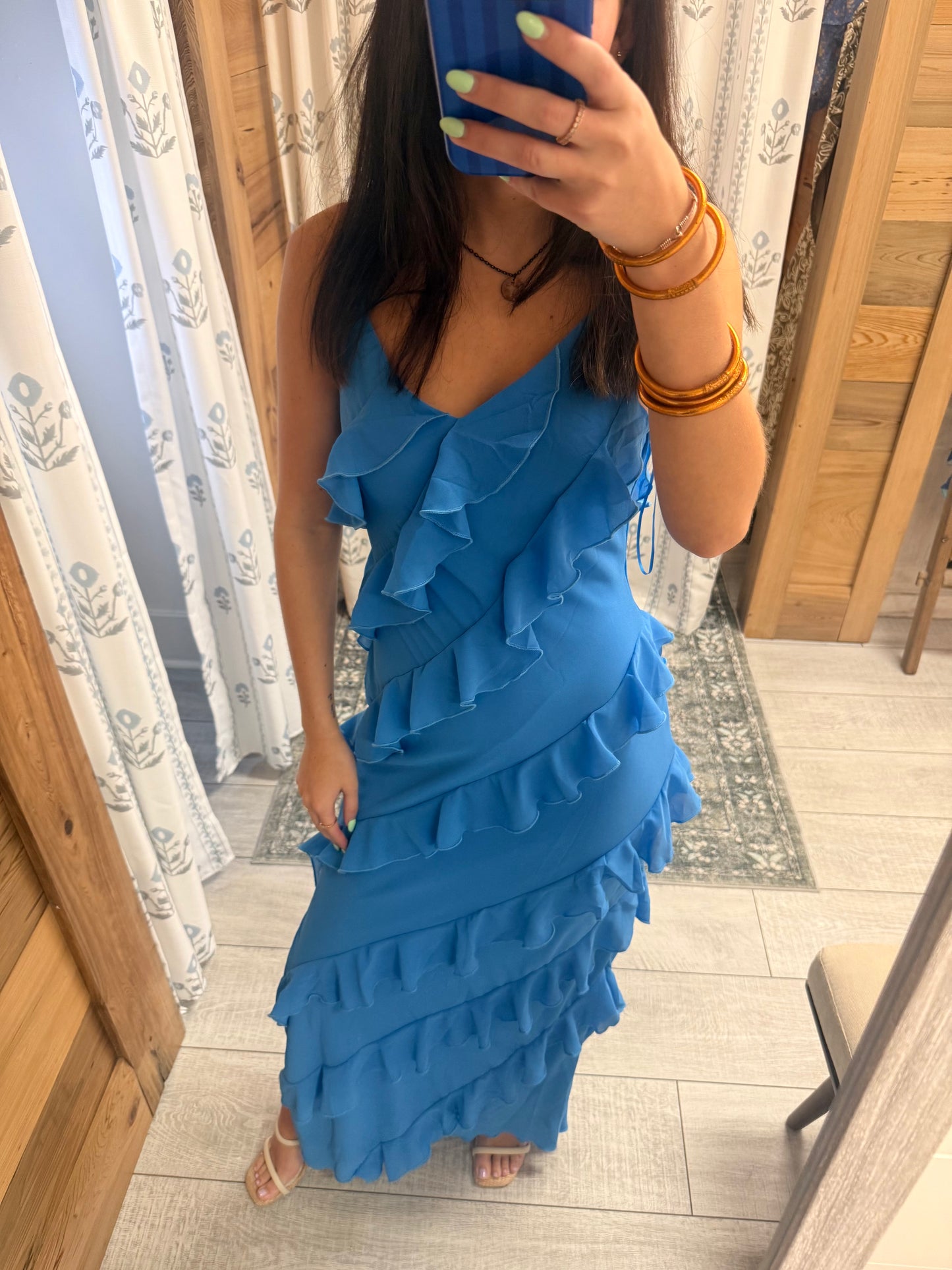 Tiered Ruffled Maxi Dress