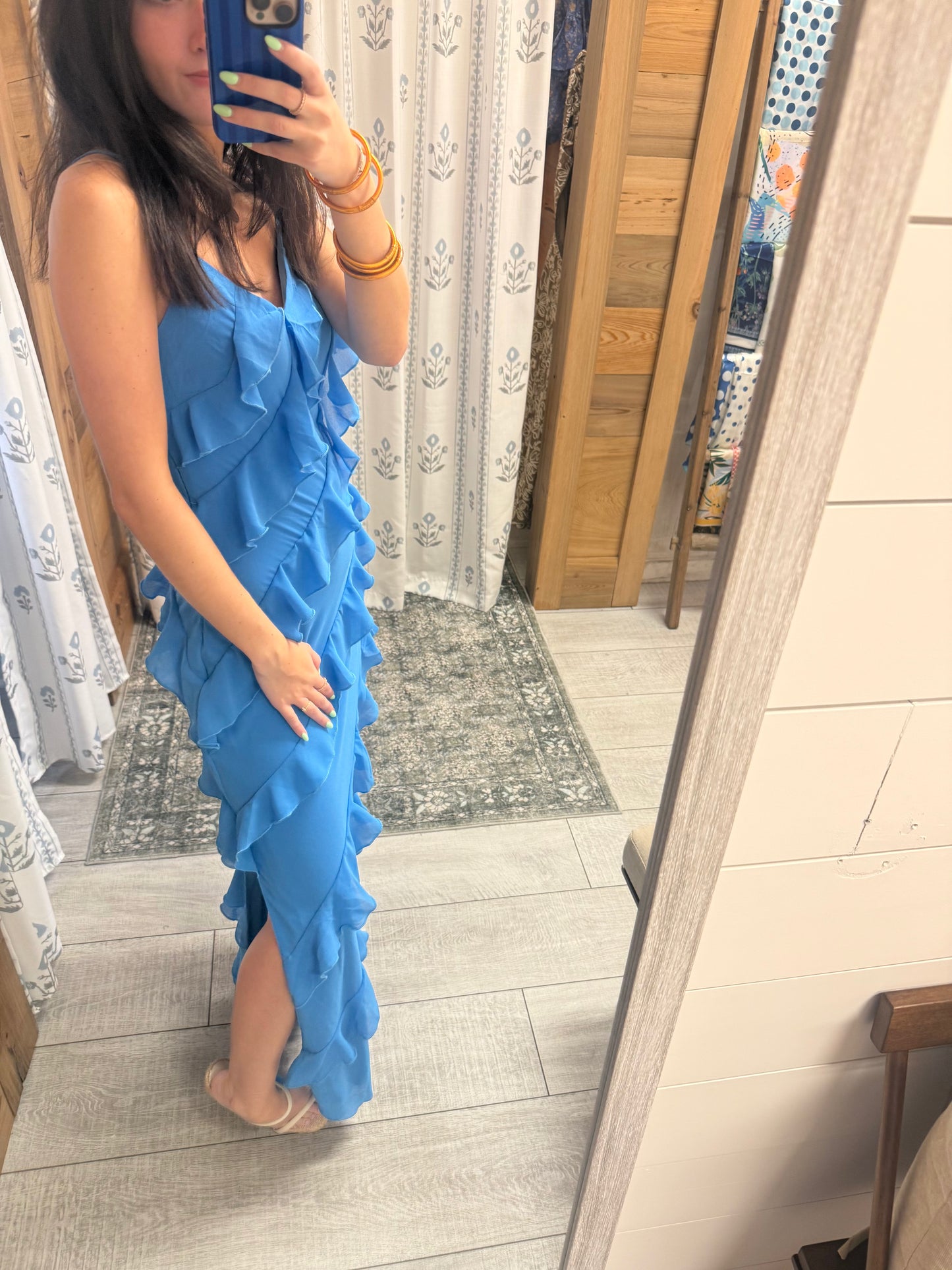 Tiered Ruffled Maxi Dress