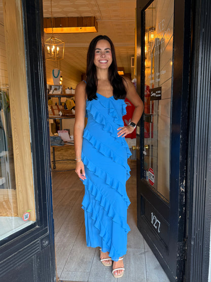 Tiered Ruffled Maxi Dress
