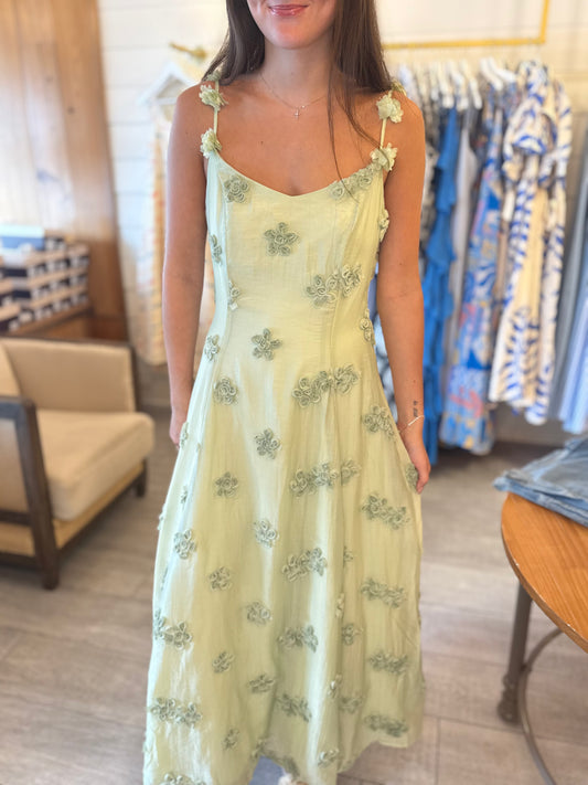 Ansley Shoulder Midi Dress