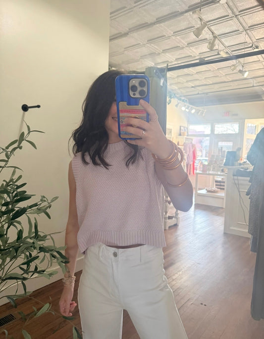 Lavender Knit Top