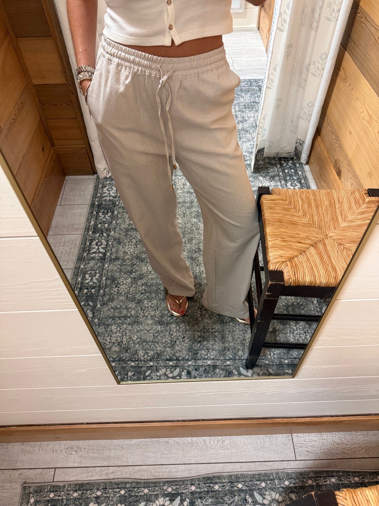 Linen Wide Leg Pants