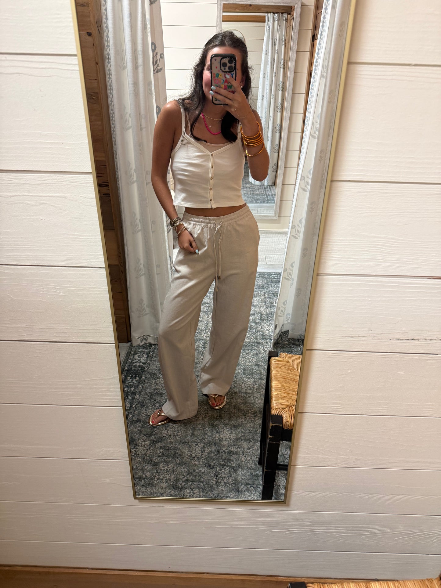Linen Wide Leg Pants