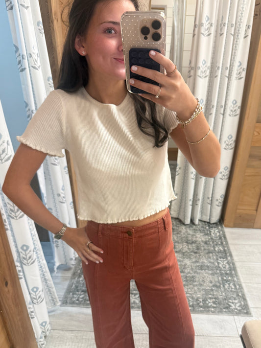 Cream Bubble Hem