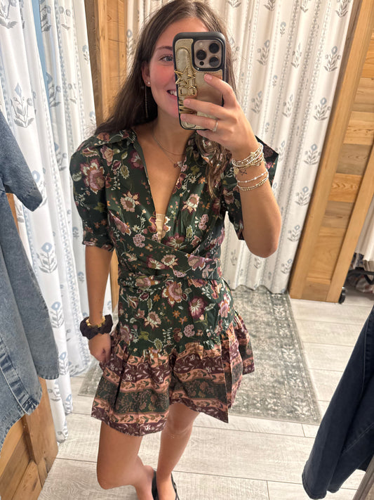 Dana Floral Wrap Dress